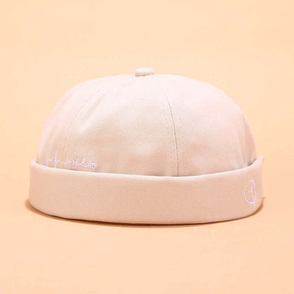 Herren & Damen Sailor Cap Rolled Cuff Retro Krempen ohne Hut Beanie Hats Skull Caps