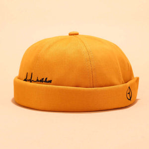 Herren & Damen Sailor Cap Rolled Cuff Retro Krempen ohne Hut Beanie Hats Skull Caps
