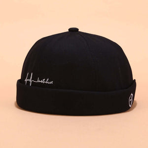 Herren & Damen Sailor Cap Rolled Cuff Retro Krempen ohne Hut Beanie Hats Skull Caps