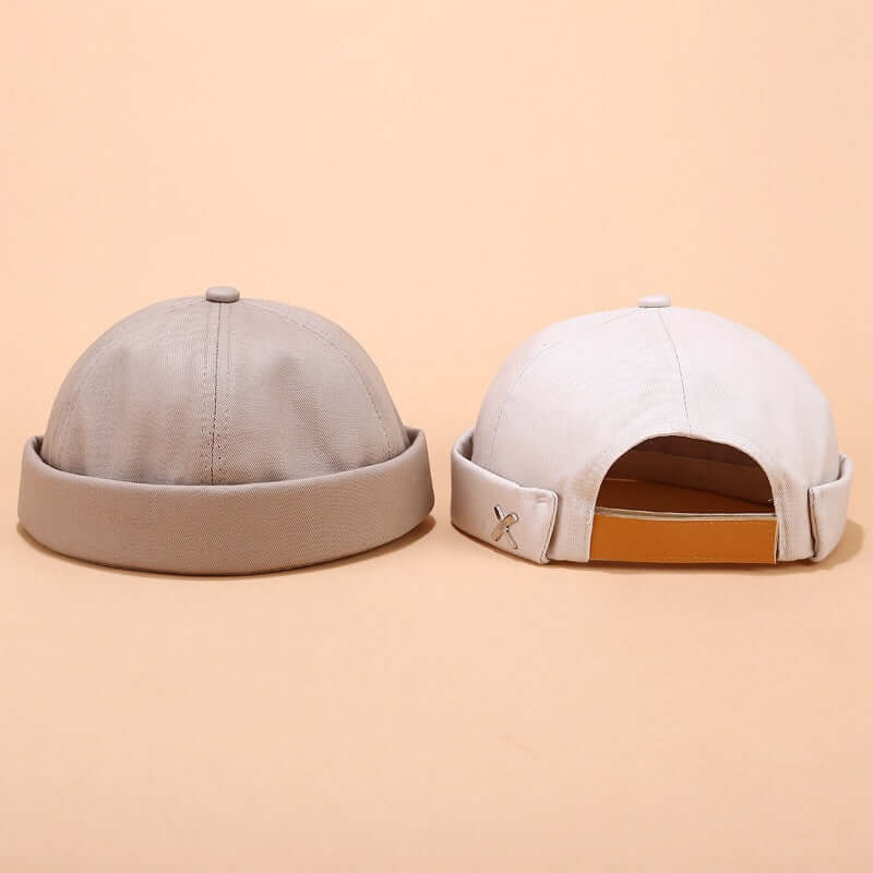 Herren & Damen Sailor Cap Rolled Cuff Retro Krempen ohne Hut Beanie Hats Skull Caps