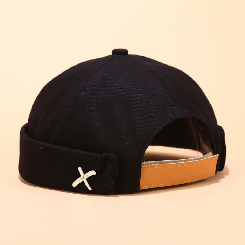 Herren & Damen Sailor Cap Rolled Cuff Retro Krempen ohne Hut Beanie Hats Skull Caps