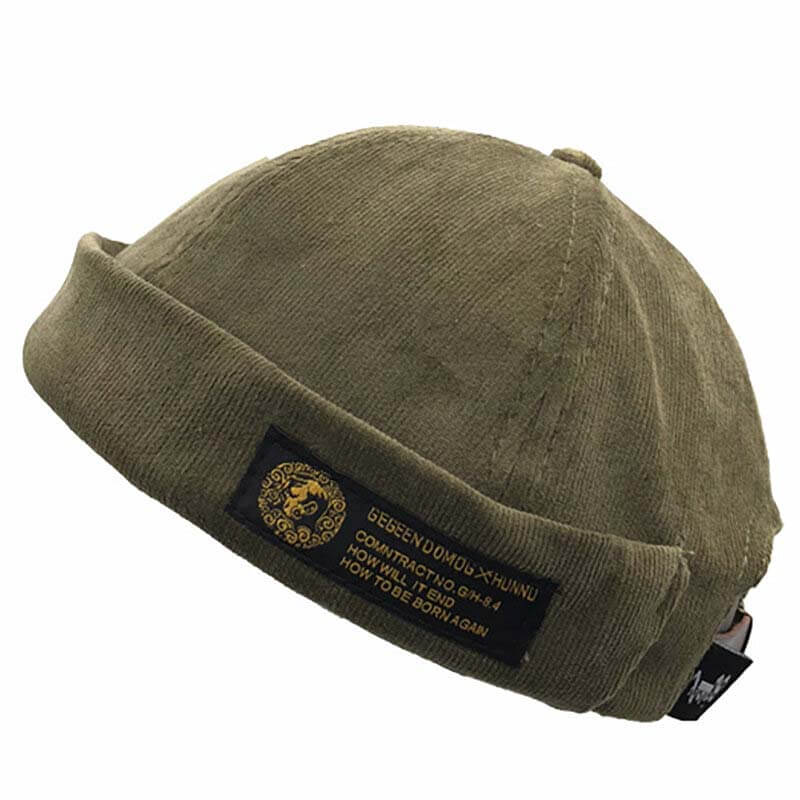 Men & women couples Adjustable solid cord cremal hats retro crimping bucket cap