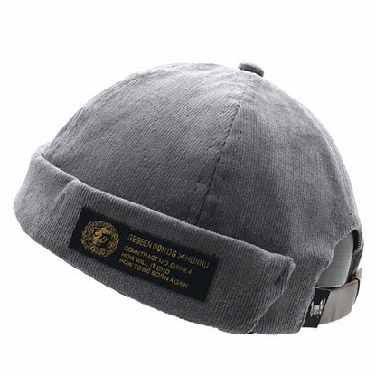 Men & women couples Adjustable solid cord cremal hats retro crimping bucket cap