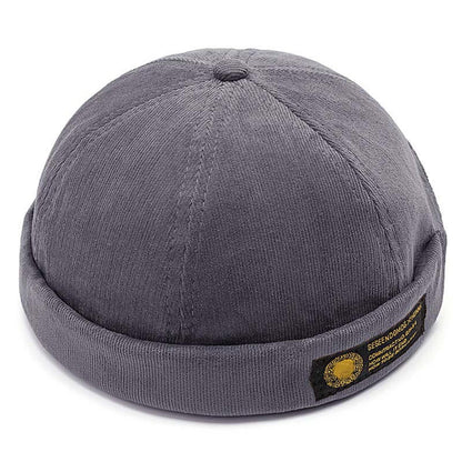 Men & women couples Adjustable solid cord cremal hats retro crimping bucket cap