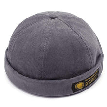 Lade das Bild in den Galerie-Viewer, Männer &amp; Frauen Paare Verstellbare solide Cord Krempen Hüte Retro Crimping Bucket Cap
