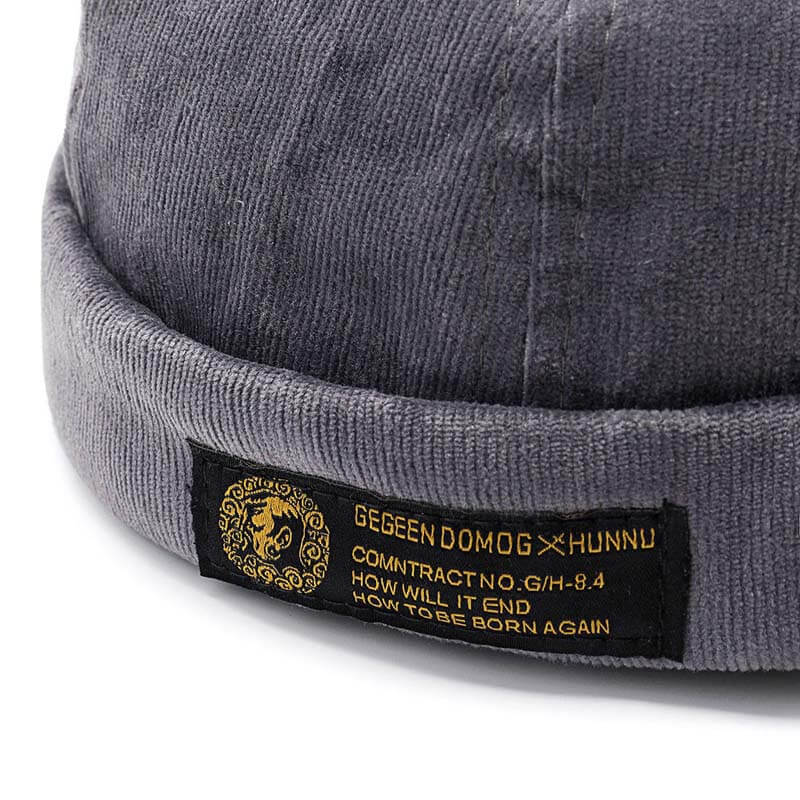 Men & women couples Adjustable solid cord cremal hats retro crimping bucket cap