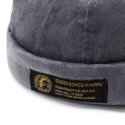 Men & women couples Adjustable solid cord cremal hats retro crimping bucket cap