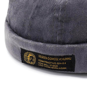 Männer & Frauen Paare Verstellbare solide Cord Krempen Hüte Retro Crimping Bucket Cap