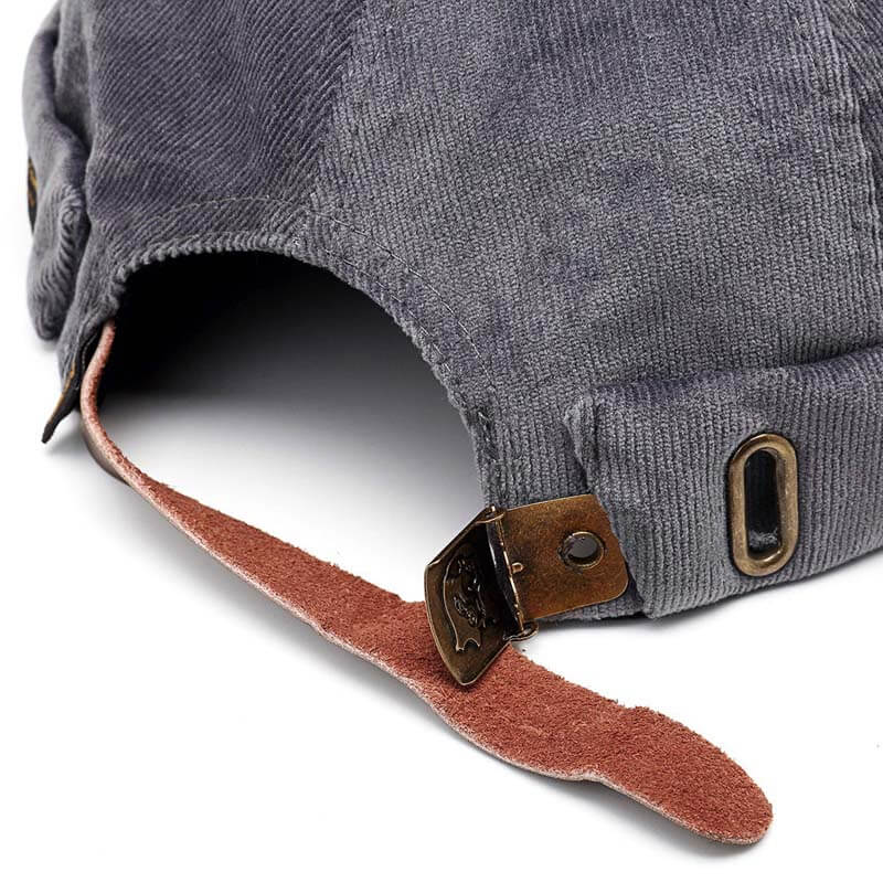 Men & women couples Adjustable solid cord cremal hats retro crimping bucket cap