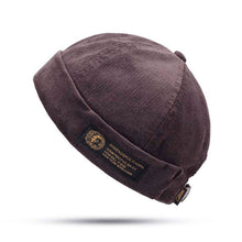 Lade das Bild in den Galerie-Viewer, Männer &amp; Frauen Paare Verstellbare solide Cord Krempen Hüte Retro Crimping Bucket Cap
