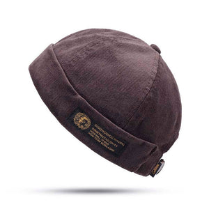 Männer & Frauen Paare Verstellbare solide Cord Krempen Hüte Retro Crimping Bucket Cap