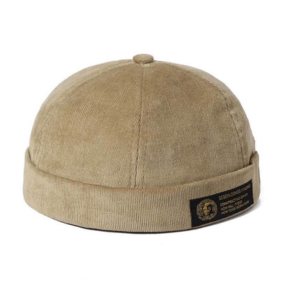 Men & women couples Adjustable solid cord cremal hats retro crimping bucket cap
