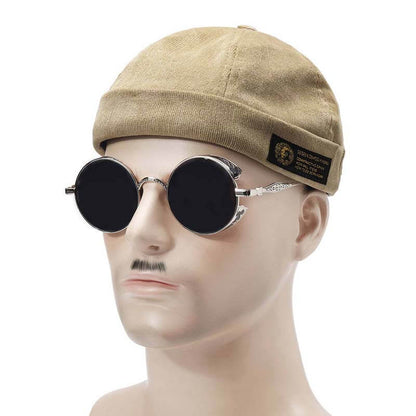 Men & women couples Adjustable solid cord cremal hats retro crimping bucket cap