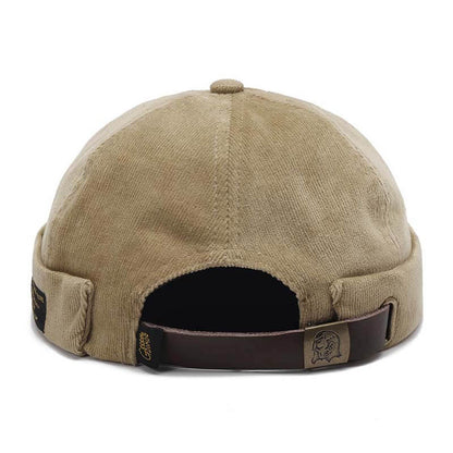 Men & women couples Adjustable solid cord cremal hats retro crimping bucket cap