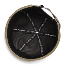 Lade das Bild in den Galerie-Viewer, Männer &amp; Frauen Paare Verstellbare solide Cord Krempen Hüte Retro Crimping Bucket Cap
