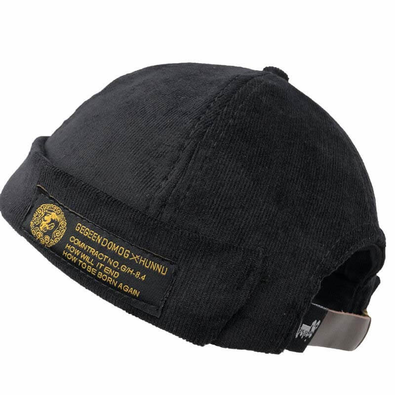 Men & women couples Adjustable solid cord cremal hats retro crimping bucket cap