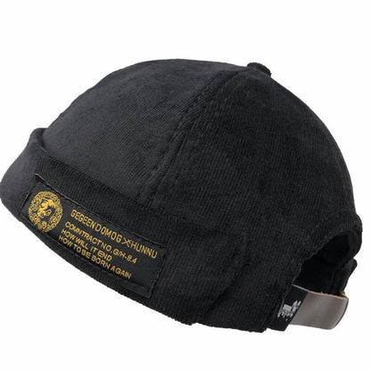 Men & women couples Adjustable solid cord cremal hats retro crimping bucket cap