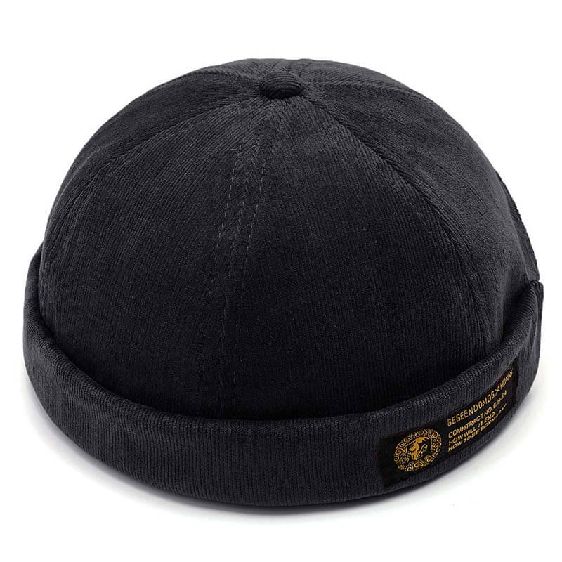 Men & women couples Adjustable solid cord cremal hats retro crimping bucket cap
