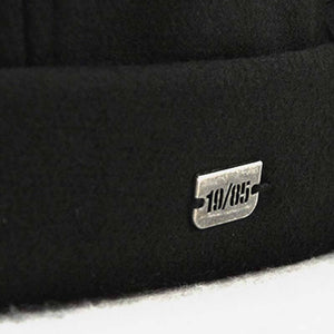 Herren Solid French Bucket Cap Flanging Schädelkappe Sailor Cap Rolled Cuff Retro Fashion Krempenlose Hüte