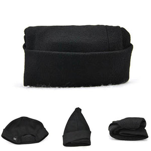 Herren Solid French Bucket Cap Flanging Schädelkappe Sailor Cap Rolled Cuff Retro Fashion Krempenlose Hüte