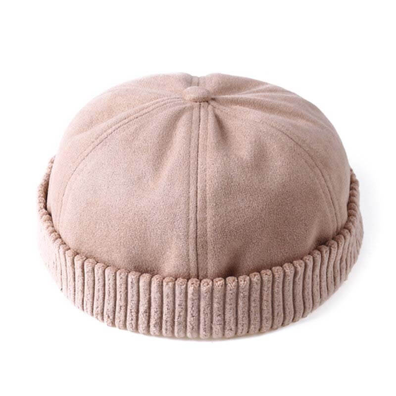 Männer & Frauen Retro Rolled Cuff Krempe Hut Skullcap Sailor Cap Worker Hat verstellbar