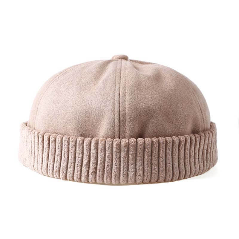 Männer & Frauen Retro Rolled Cuff Krempe Hut Skullcap Sailor Cap Worker Hat verstellbar