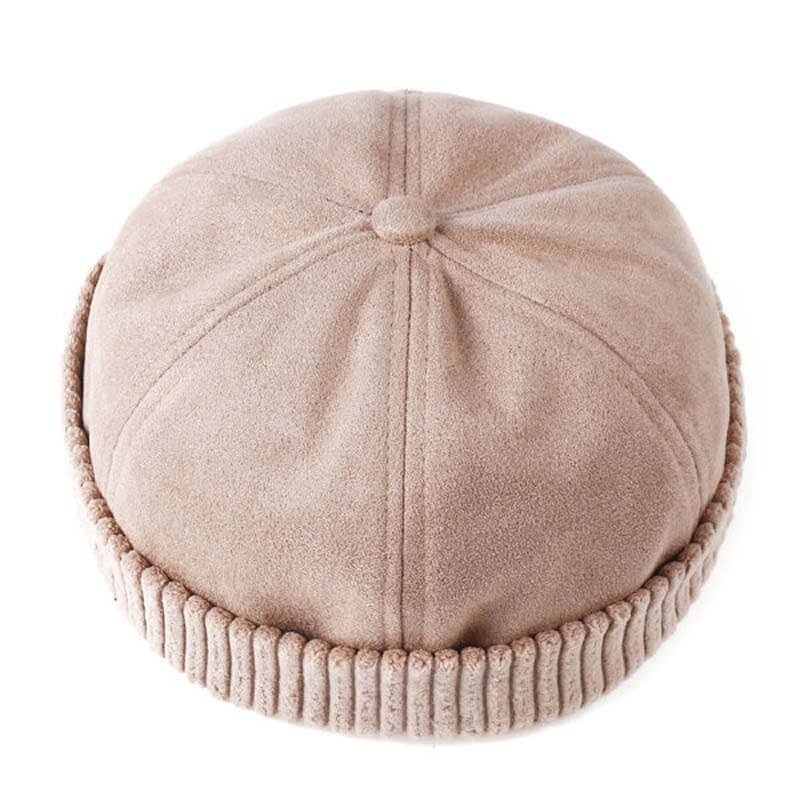 Männer & Frauen Retro Rolled Cuff Krempe Hut Skullcap Sailor Cap Worker Hat verstellbar