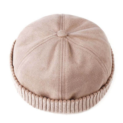 Männer & Frauen Retro Rolled Cuff Krempe Hut Skullcap Sailor Cap Worker Hat verstellbar