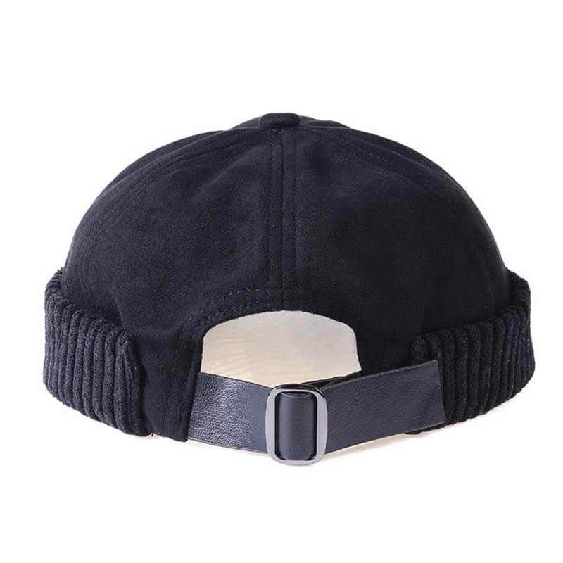 Männer & Frauen Retro Rolled Cuff Krempe Hut Skullcap Sailor Cap Worker Hat verstellbar