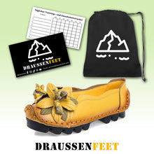 Load image into Gallery viewer, Ladies grain leather shoes flat slippers
