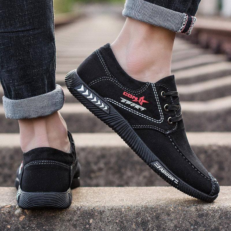 Herren Canvas rutschfeste weiche Freizeitschuhe