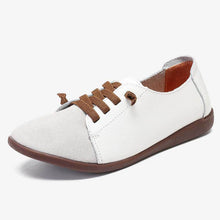 Lade das Bild in den Galerie-Viewer, Frauen Wildleder Spleißen Leder Weiche Sohle Slip On Casual Flache Schuhe
