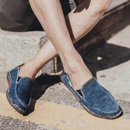Herren Segeltuch Schuhe Slip on Deck Schuhe Casual Stoff Boot Schuhe rutschfeste Casual Loafer Flat Outdoor Sneakers