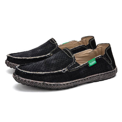 Herren Segeltuch Schuhe Slip on Deck Schuhe Casual Stoff Boot Schuhe rutschfeste Casual Loafer Flat Outdoor Sneakers