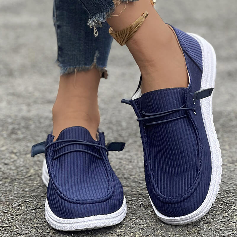 Damen Casual Frühling Herbst Flache Sohlen Slip-on Low-Top Loafers Schuhe