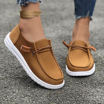Damen Casual Frühling Herbst Flache Sohlen Slip-on Low-Top Loafers Schuhe