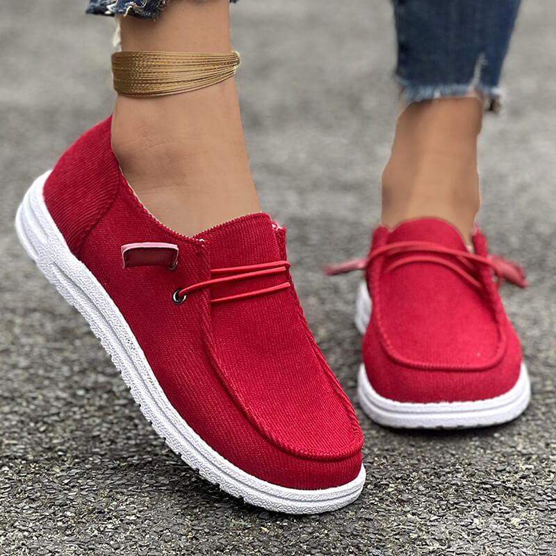 Damen Casual Frühling Herbst Flache Sohlen Slip-on Low-Top Loafers Schuhe