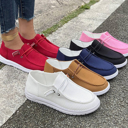 Damen Casual Frühling Herbst Flache Sohlen Slip-on Low-Top Loafers Schuhe
