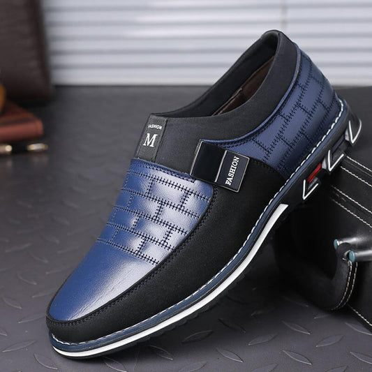 Herren Echtleder Naht rutschfeste Freizeitschuhe