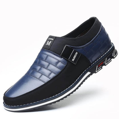 Herren Echtleder Naht rutschfeste Freizeitschuhe