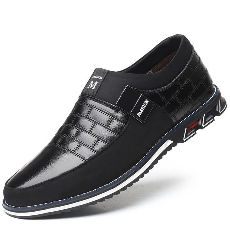 Herren Echtleder Naht rutschfeste Freizeitschuhe