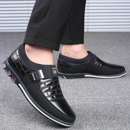 Herren Echtleder Naht rutschfeste Freizeitschuhe
