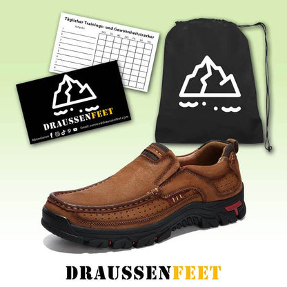 Herren-Wanderschuhe aus Rindsleder der ersten Schicht für vier Jahreszeiten