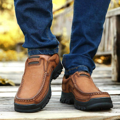 Herren-Wanderschuhe aus Rindsleder der ersten Schicht für vier Jahreszeiten