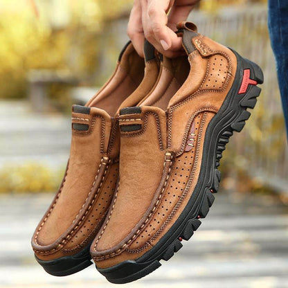 Herren-Wanderschuhe aus Rindsleder der ersten Schicht für vier Jahreszeiten