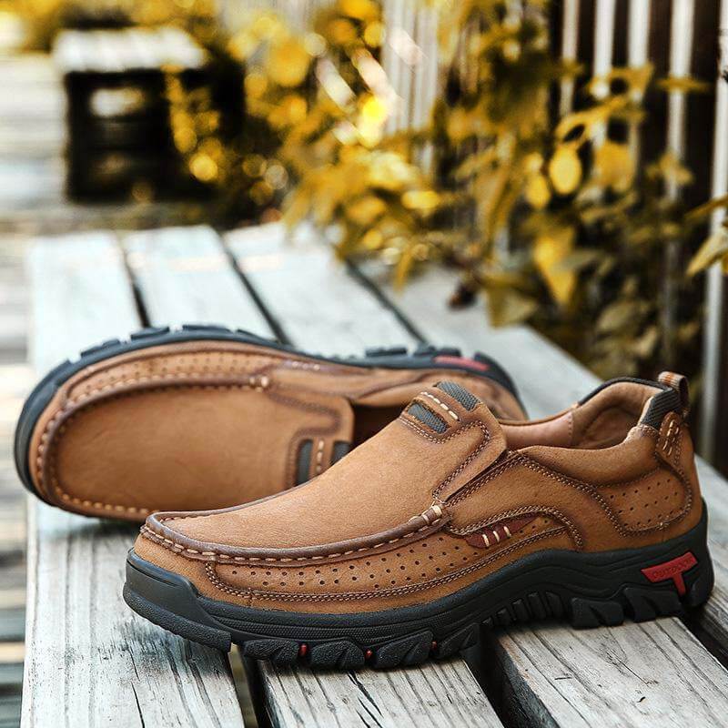 Herren-Wanderschuhe aus Rindsleder der ersten Schicht für vier Jahreszeiten