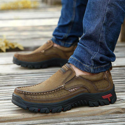 Herren-Wanderschuhe aus Rindsleder der ersten Schicht für vier Jahreszeiten
