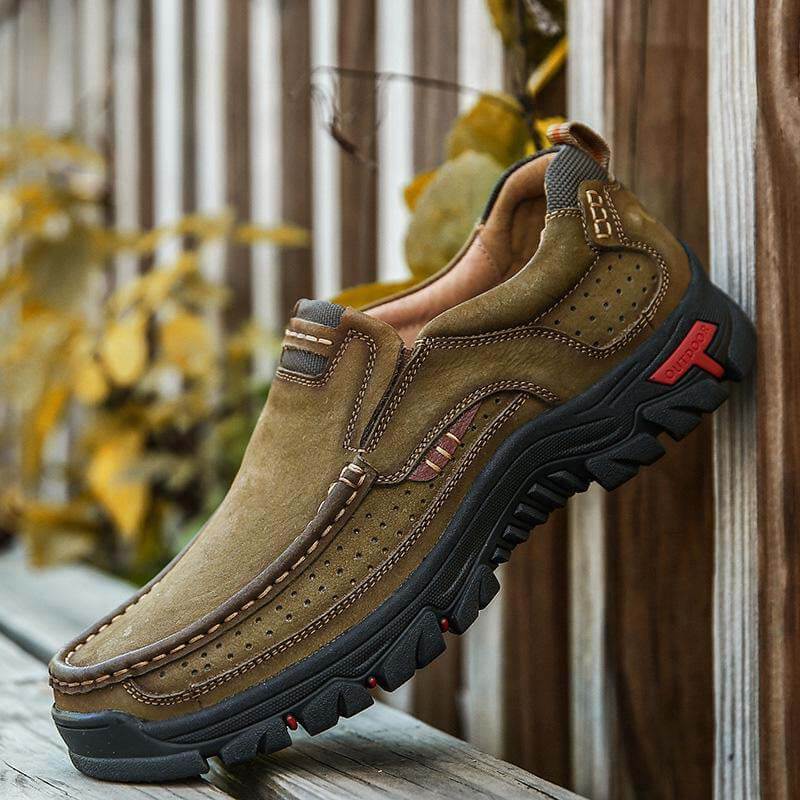 Herren-Wanderschuhe aus Rindsleder der ersten Schicht für vier Jahreszeiten