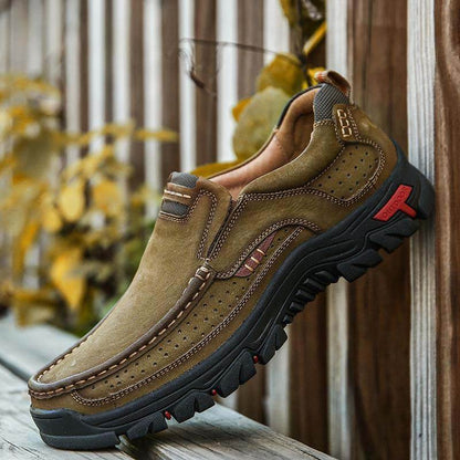 Herren-Wanderschuhe aus Rindsleder der ersten Schicht für vier Jahreszeiten