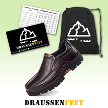 Lade das Bild in den Galerie-Viewer, draussenfeet business lederschuhe 198399 braun
